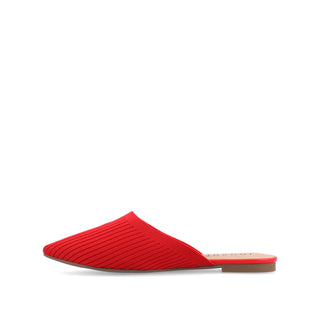 ANIEE MULE FLATS IN STATEMENT KNIT FABRIC