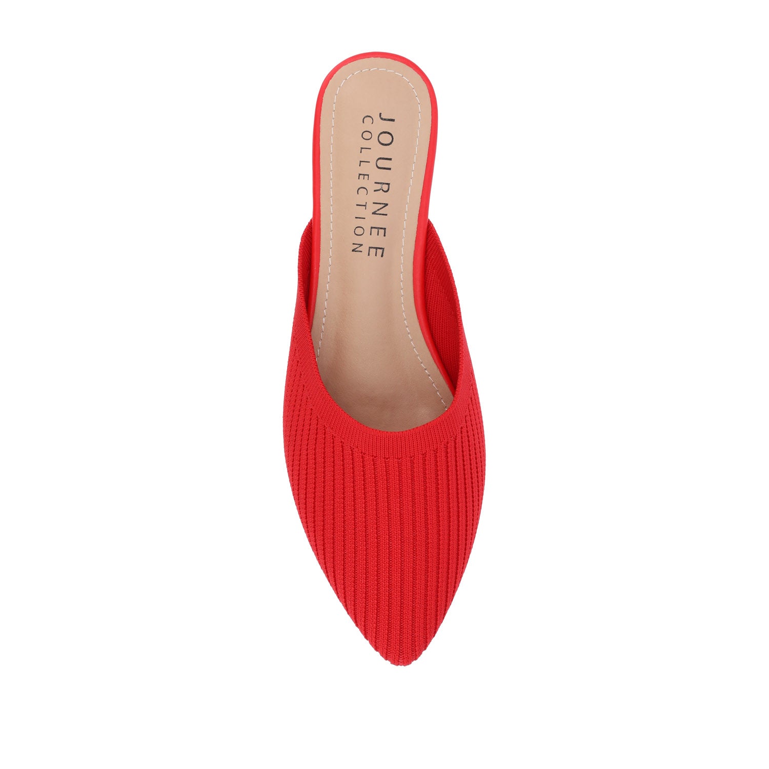 ANIEE MULE FLATS IN STATEMENT KNIT FABRIC