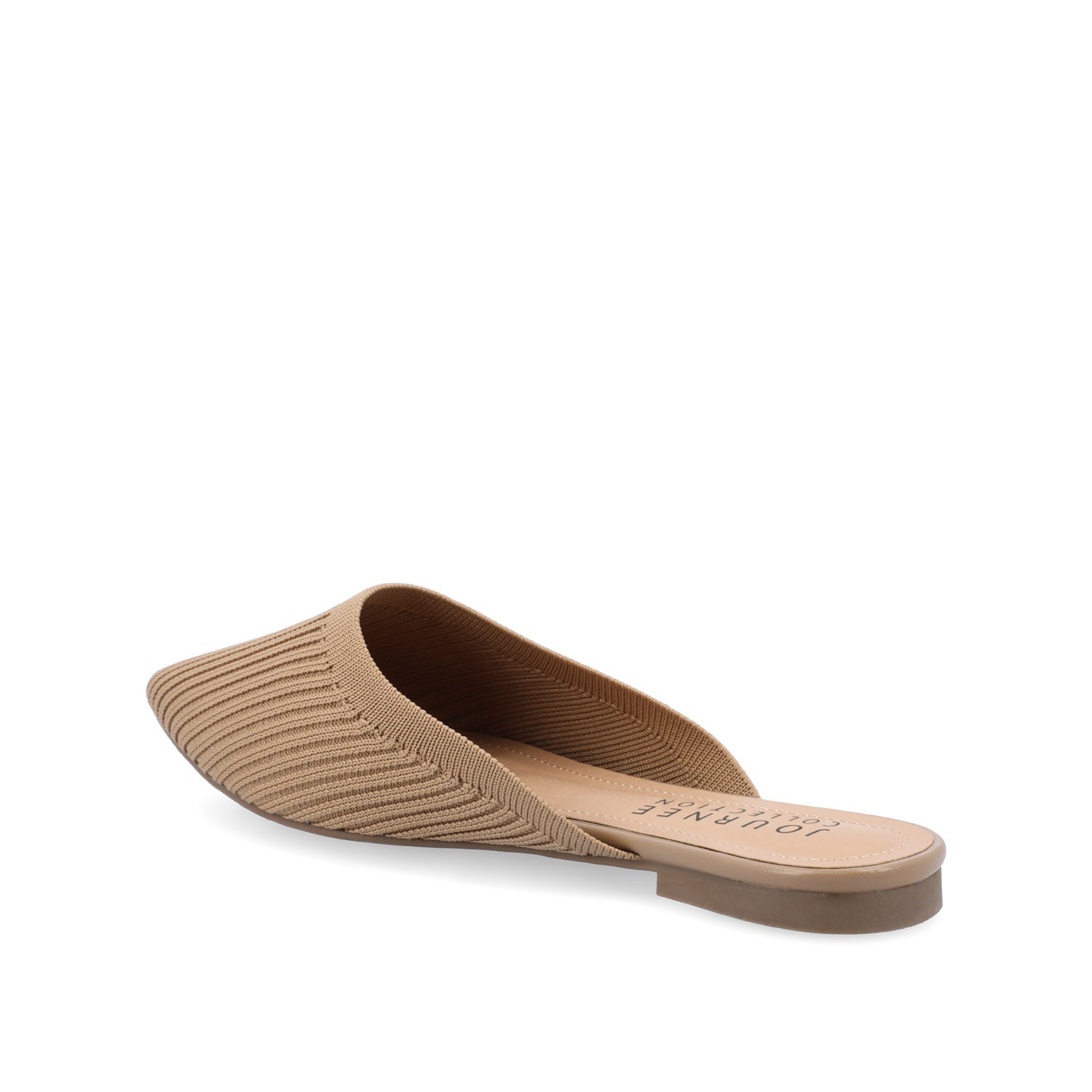 ANIEE BASIC KNIT FABRIC FLATS IN WIDE - Tan
