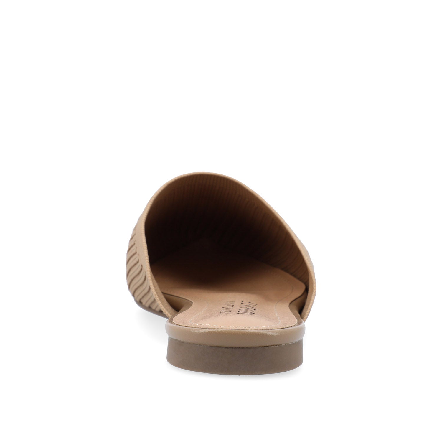 ANIEE BASIC KNIT FABRIC FLATS IN WIDE - Tan