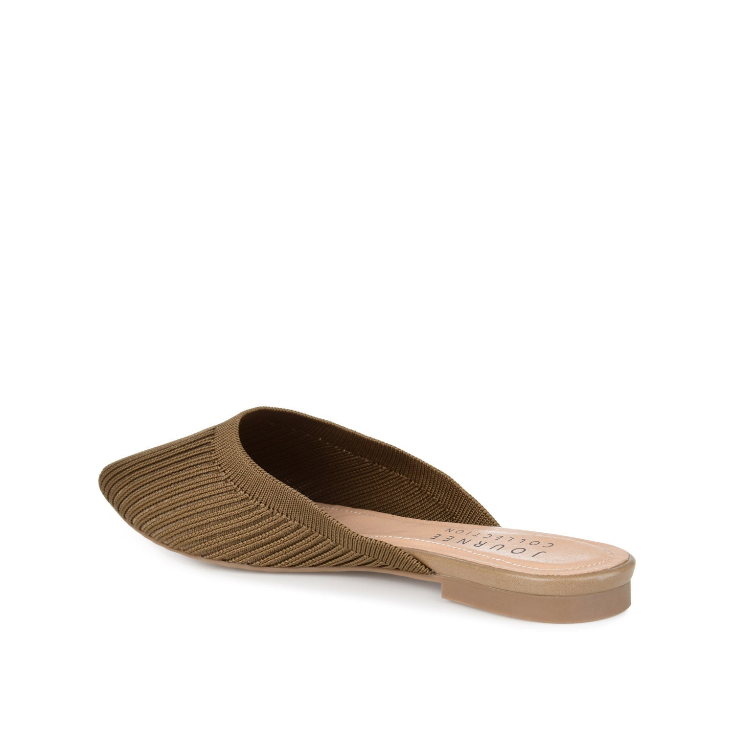 ANIEE MULE FLATS IN BASIC KNIT FABRIC - Taupe