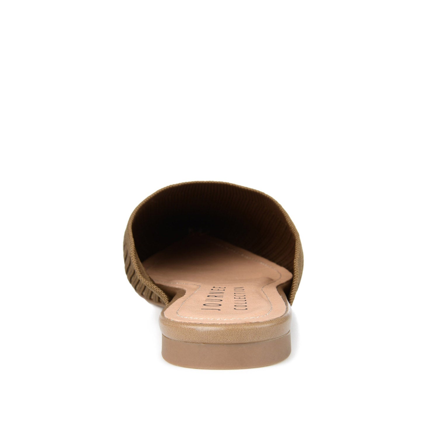 ANIEE MULE FLATS IN BASIC KNIT FABRIC - Taupe