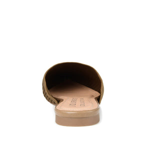 ANIEE MULE FLATS IN BASIC KNIT FABRIC - Taupe