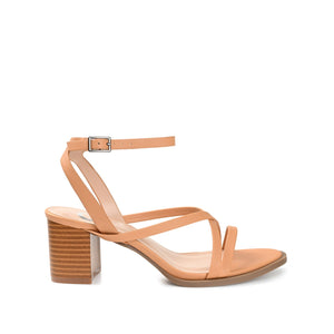 ANIKAH STRAPPY SANDALS IN VEGAN LEATHER - Tan