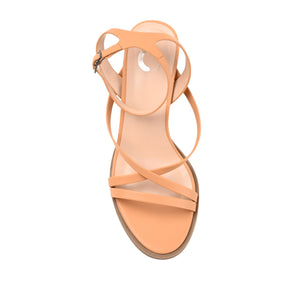 ANIKAH STRAPPY SANDALS IN VEGAN LEATHER - Tan