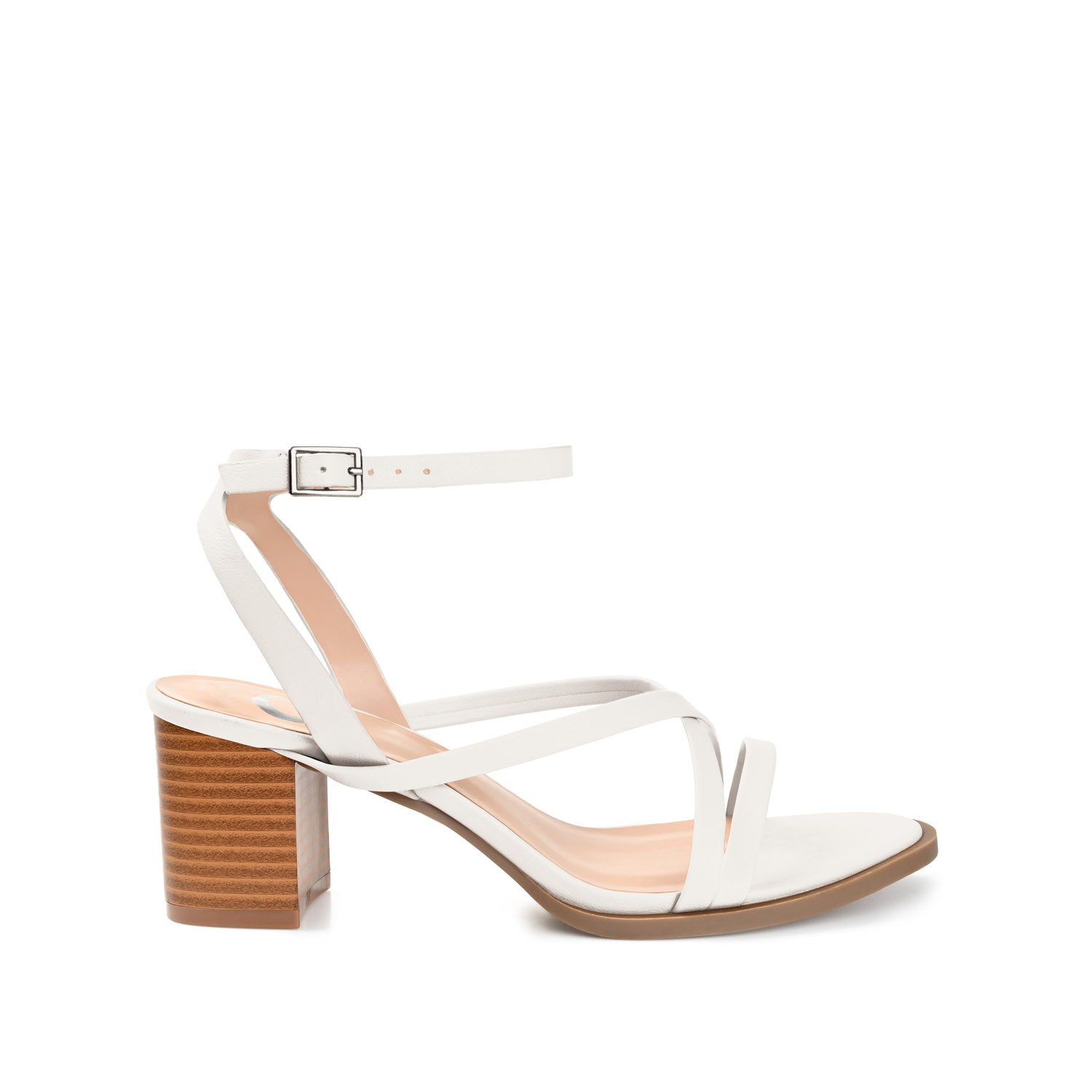 ANIKAH STRAPPY SANDALS IN VEGAN LEATHER - White