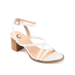 ANIKAH STRAPPY SANDALS IN VEGAN LEATHER - White