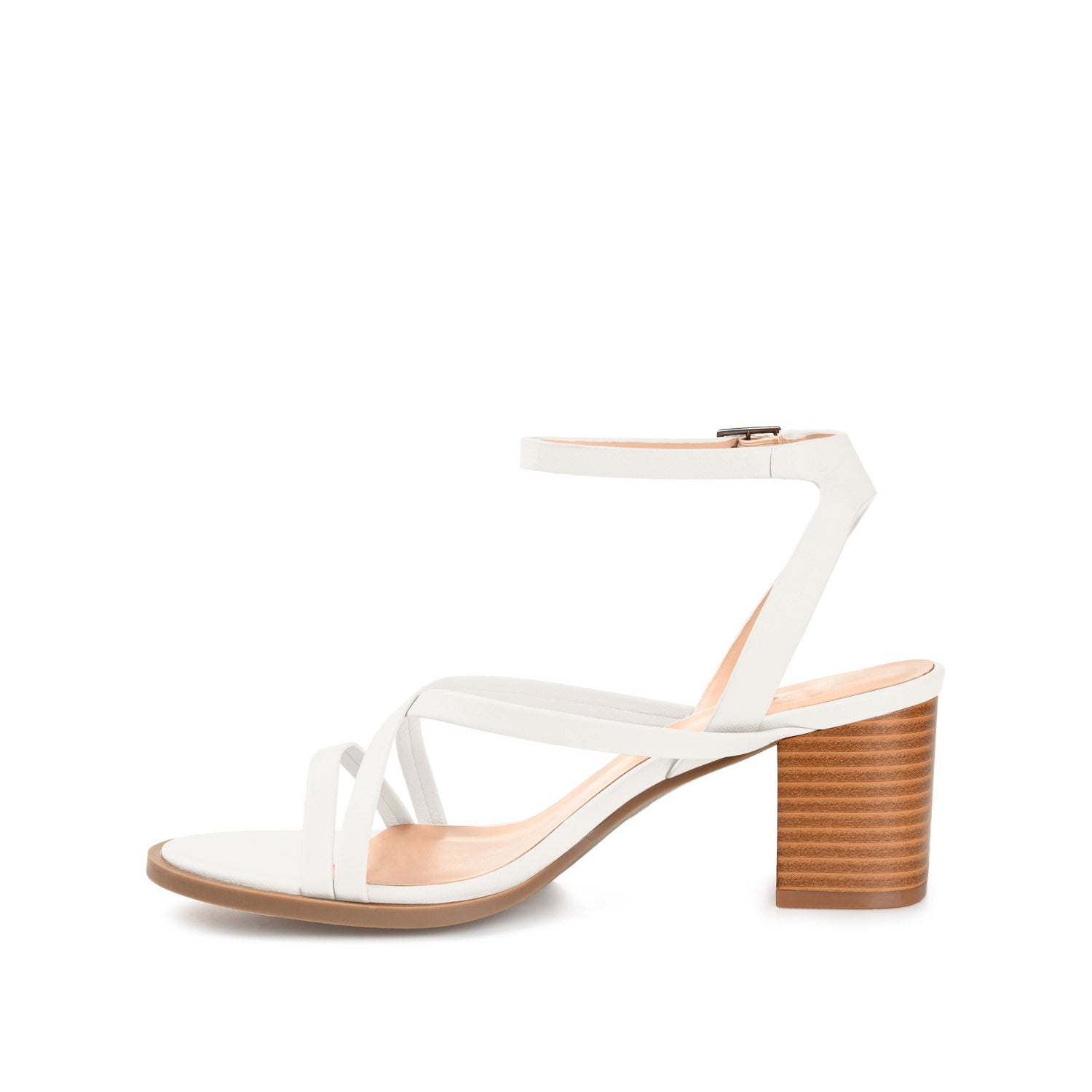 ANIKAH STRAPPY SANDALS IN VEGAN LEATHER - White