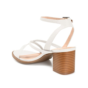 ANIKAH STRAPPY SANDALS IN VEGAN LEATHER - White