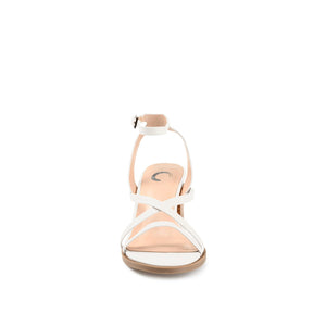 ANIKAH STRAPPY SANDALS IN VEGAN LEATHER - White