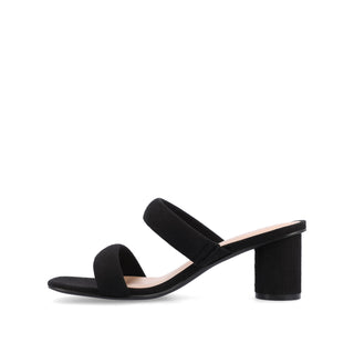 ANIKO BLOCK HEEL MULES IN FABRIC