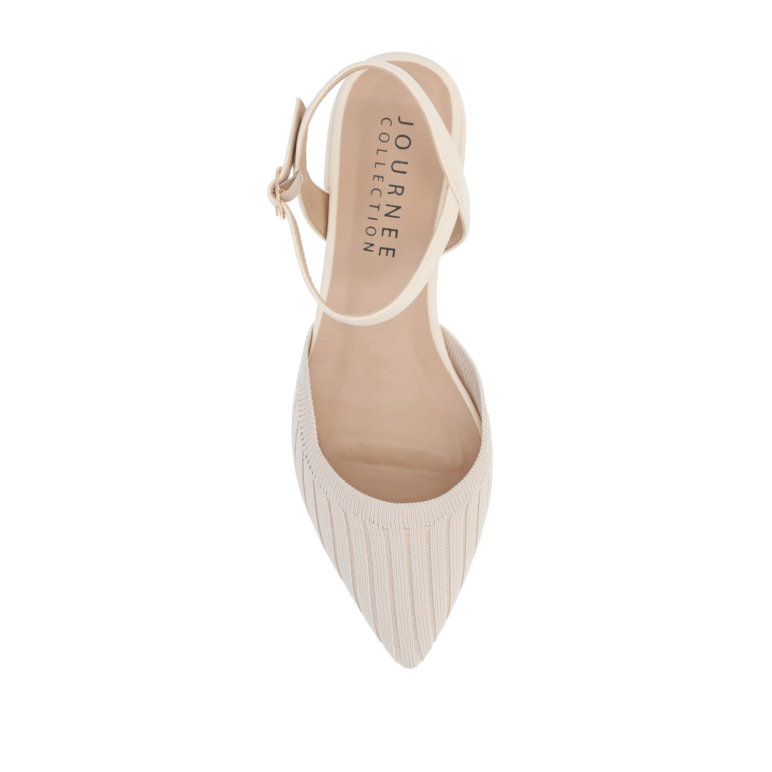 ANSLEY KNIT FABRIC FLATS IN WIDE - Beige