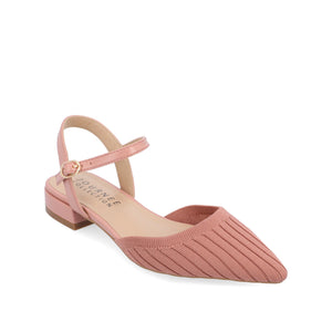 ANSLEY FLATS IN KNIT FABRIC - Blush