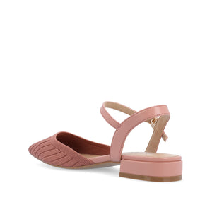 ANSLEY FLATS IN KNIT FABRIC - Blush