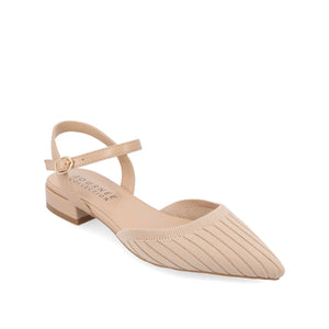 ANSLEY FLATS IN KNIT FABRIC - Tan
