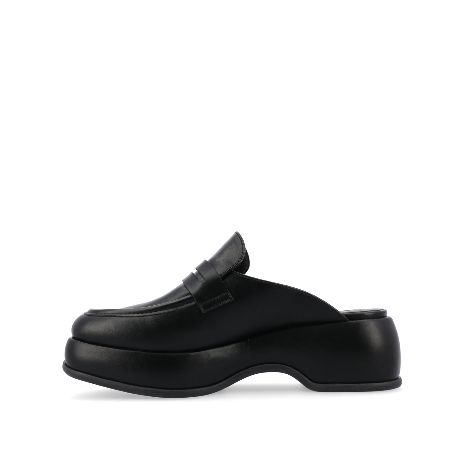 ANTONINA MULED FLATS IN FAUX LEATHER
