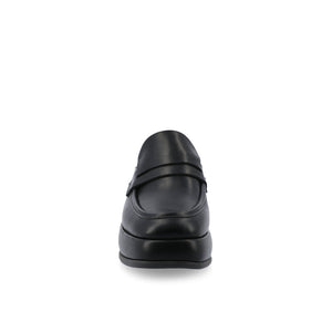 ANTONINA MULED FLATS IN FAUX LEATHER