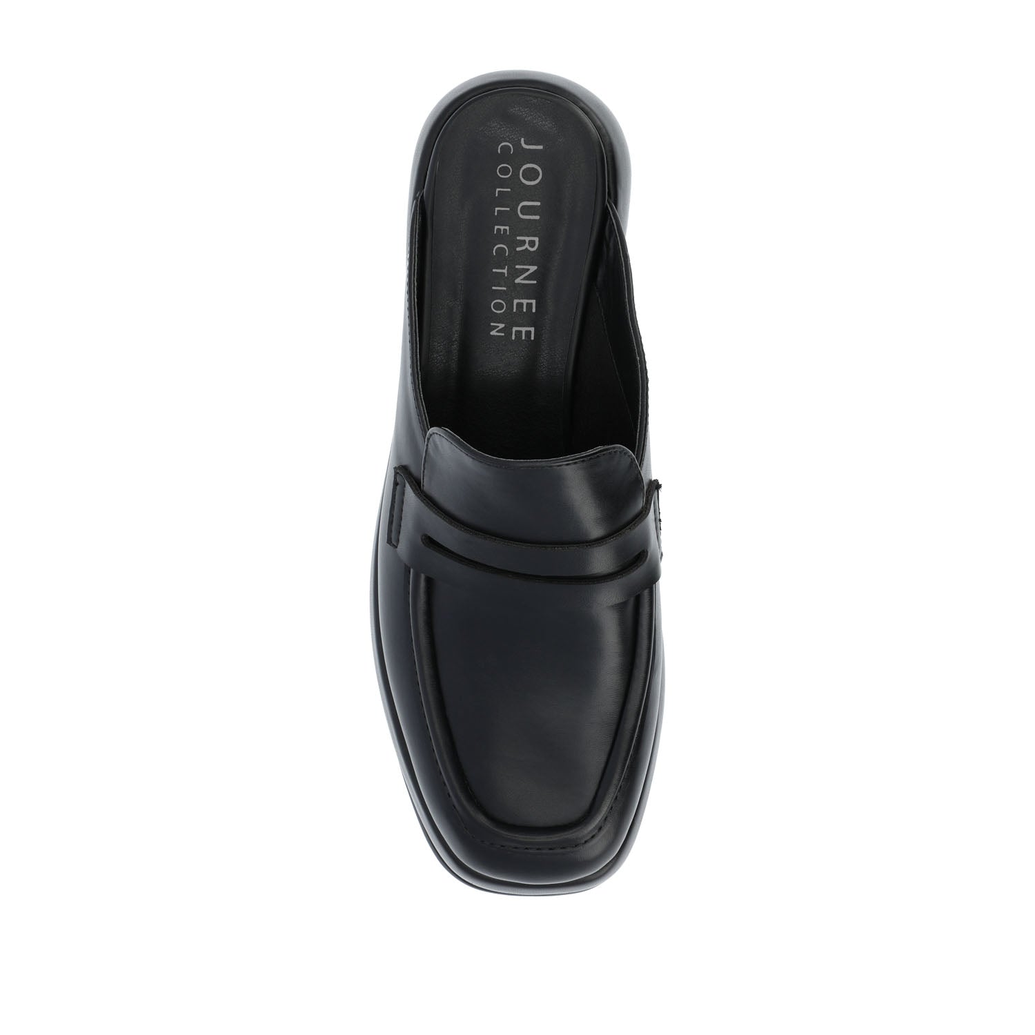 ANTONINA MULED FLATS IN FAUX LEATHER