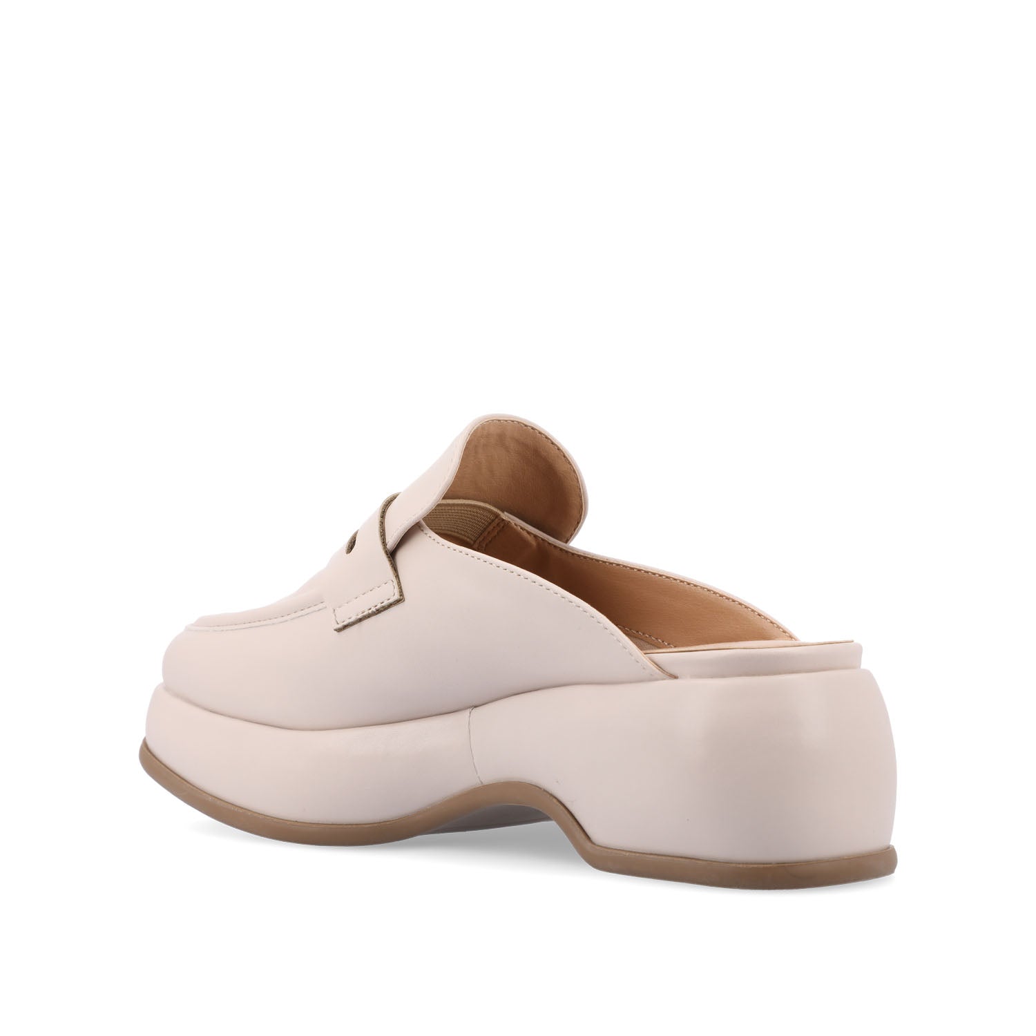 ANTONINA MULED FLATS IN VEGAN LEATHER - Off White