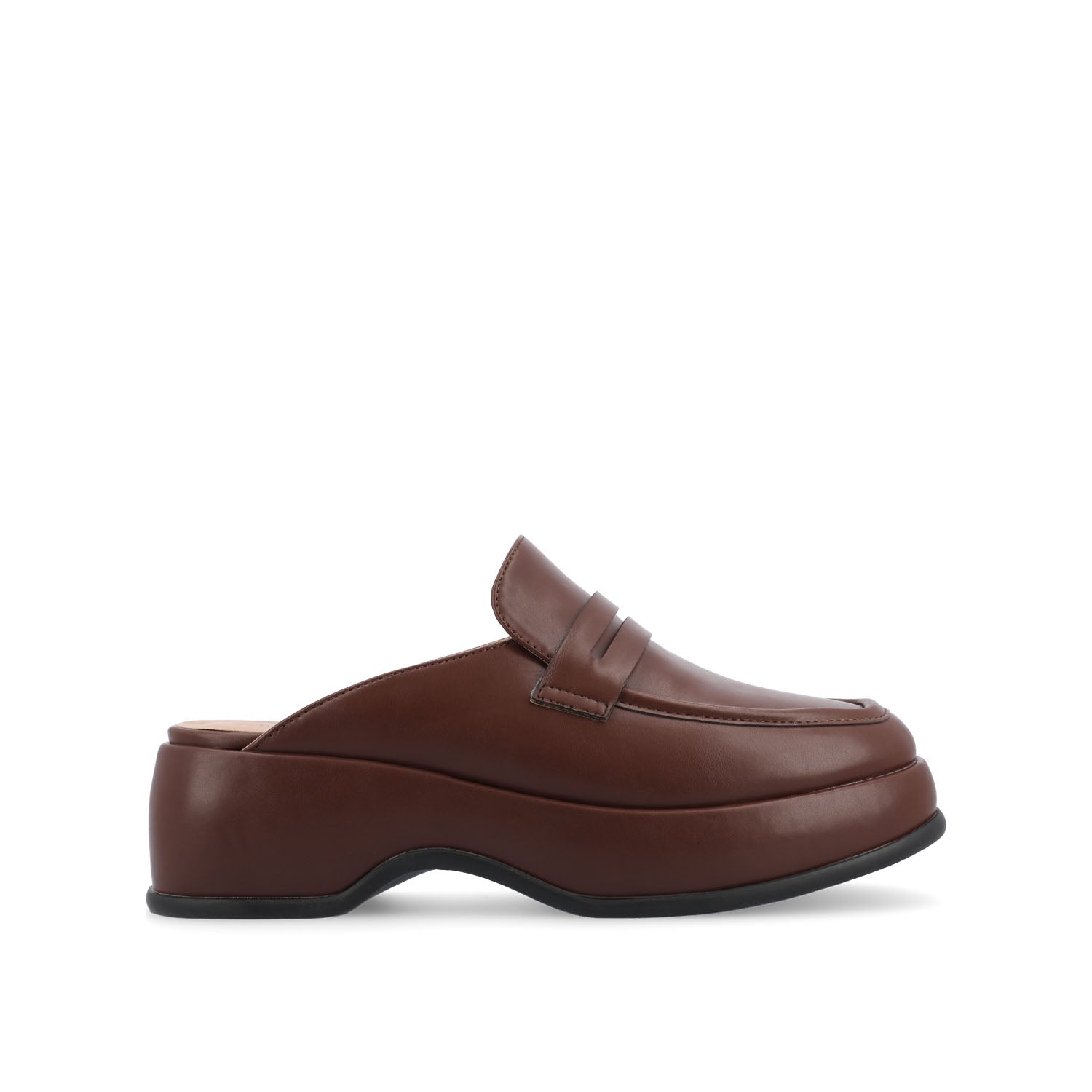 ANTONINA MULED FLATS IN FAUX LEATHER