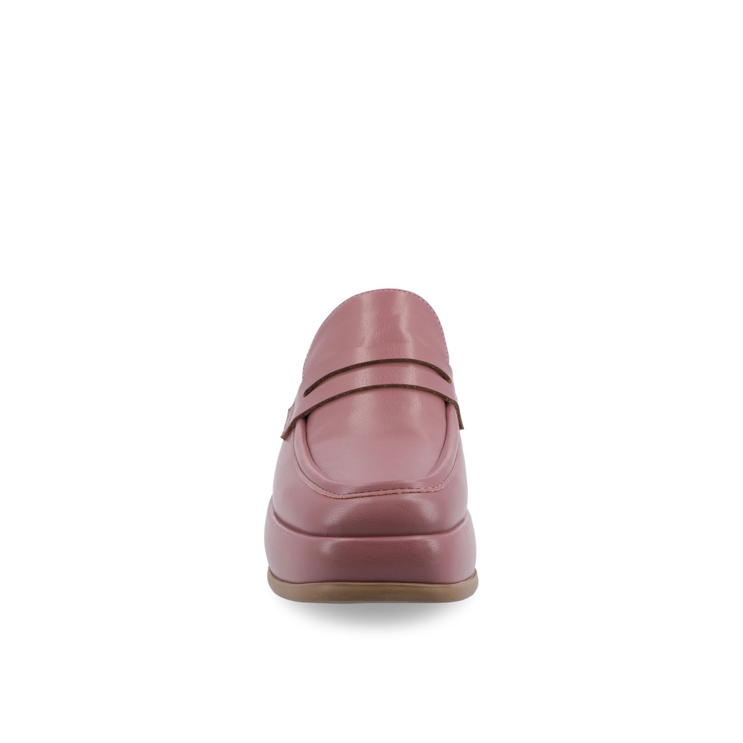 ANTONINA MULED FLATS IN VEGAN LEATHER - Pink