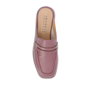 ANTONINA  MULED FLATS IN FAUX LEATHER