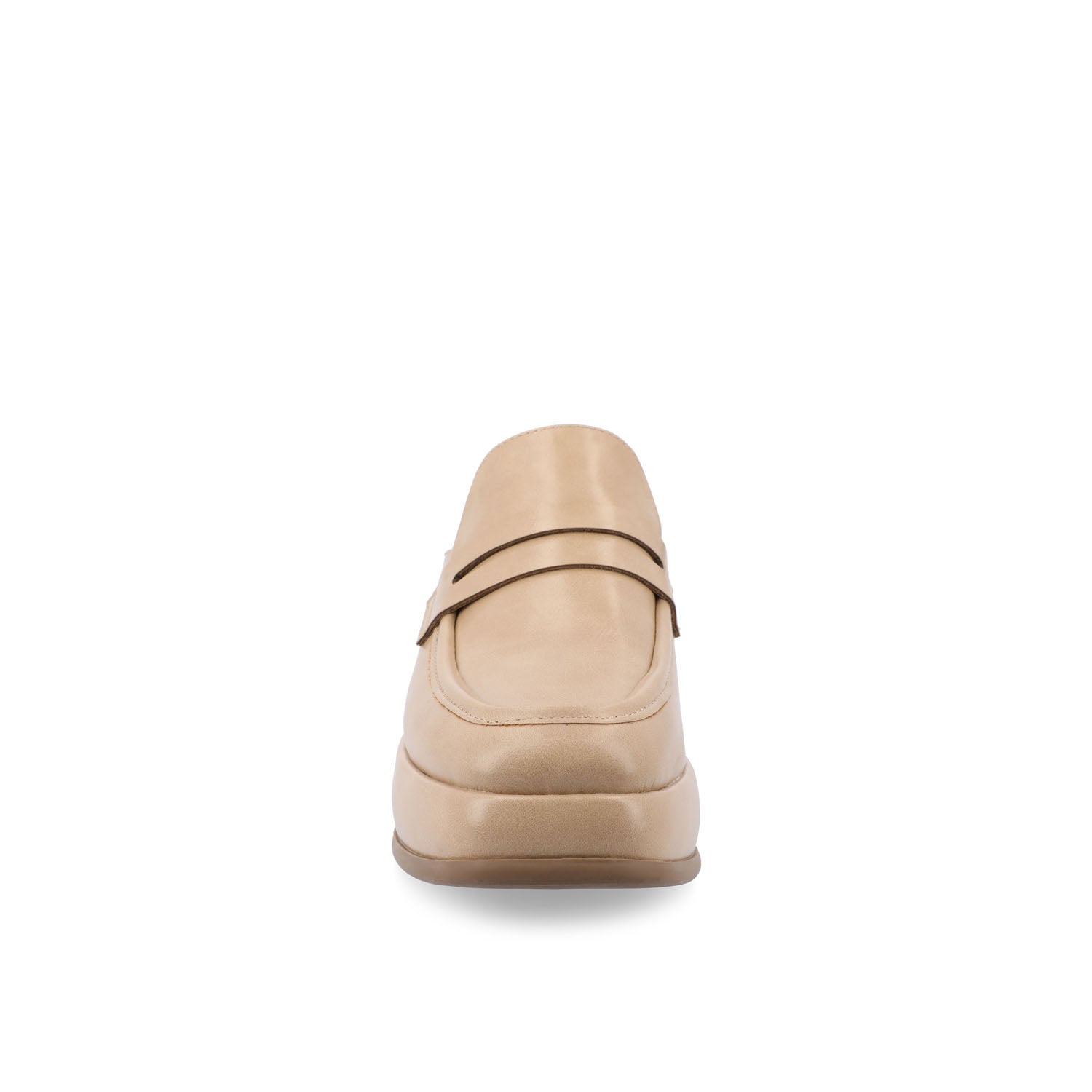 ANTONINA MULED FLATS IN FAUX LEATHER