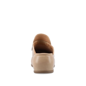 ANTONINA MULED FLATS IN FAUX LEATHER