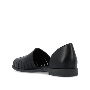 ANYAH D'ORSAY FLATS IN VEGAN LEATHER - Black