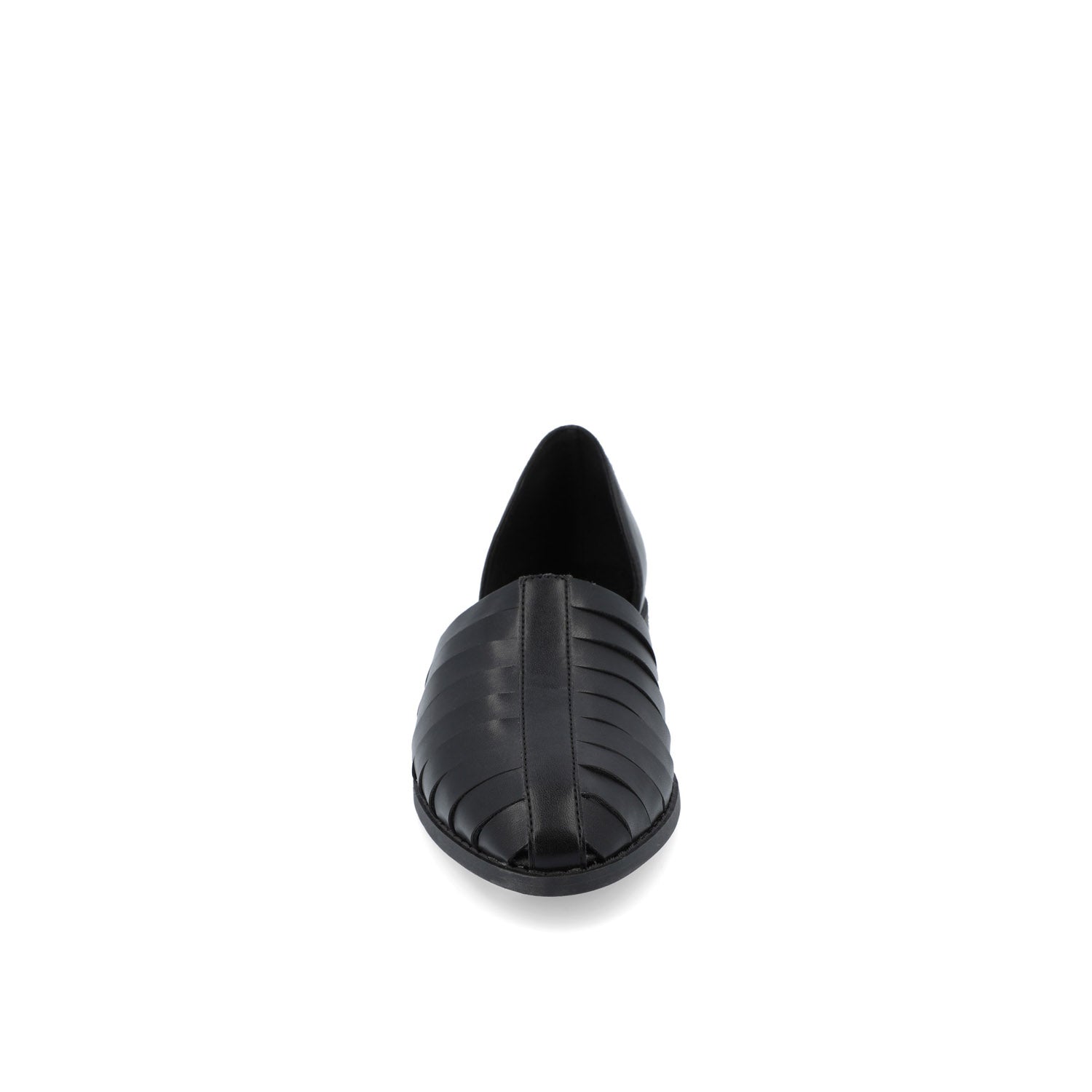 ANYAH D'ORSAY FLATS IN VEGAN LEATHER - Black