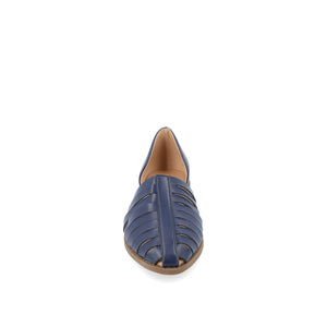 ANYAH D'ORSAY FLATS IN VEGAN LEATHER - Blue