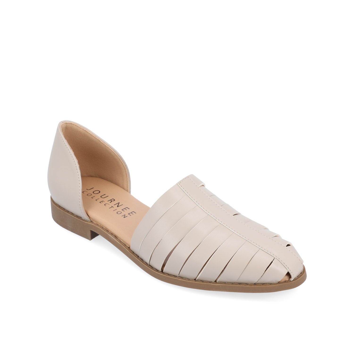 ANYAH D'ORSAY FLATS IN VEGAN LEATHER - Grey