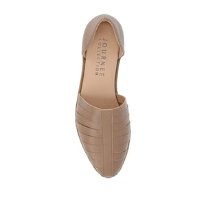 ANYAH D'ORSAY FLATS IN VEGAN LEATHER - Taupe