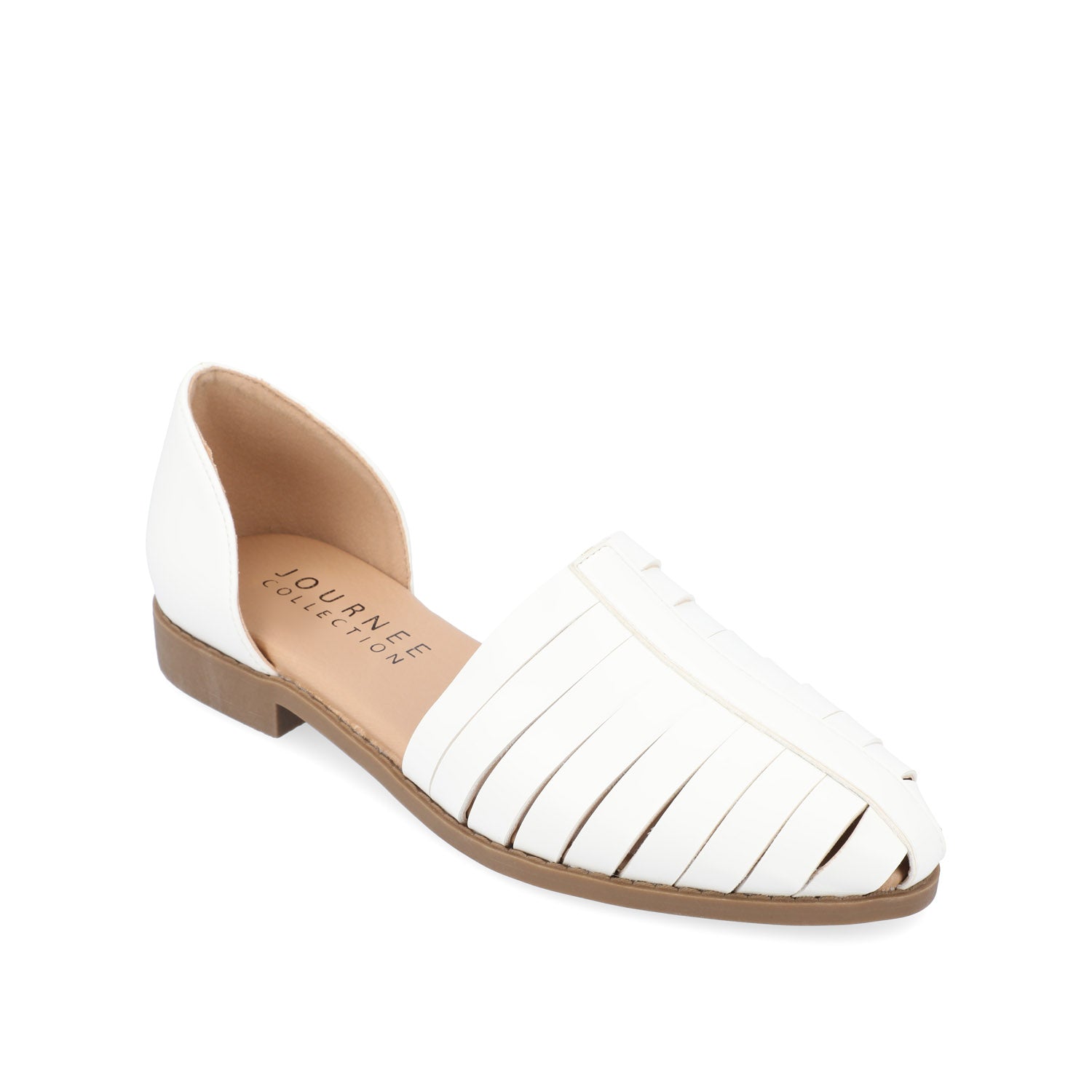 ANYAH D'ORSAY FLATS IN VEGAN LEATHER - White