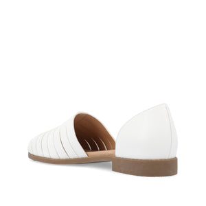 ANYAH D'ORSAY FLATS IN VEGAN LEATHER - White