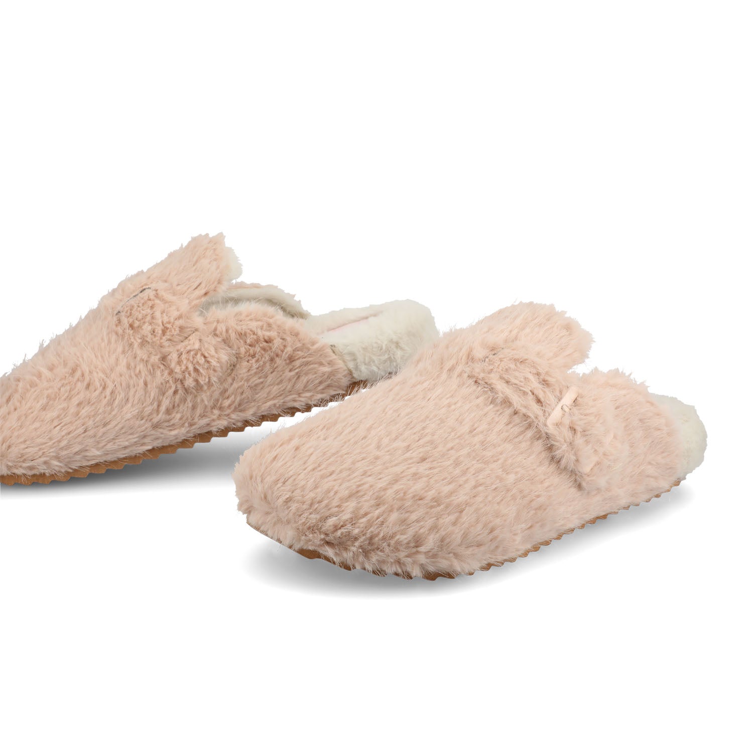 ARDENN SLIPPERS IN FAUX FUR - Blush Faux Fur