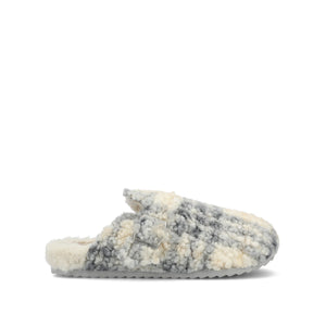 ARDENN SLIPPERS IN FAUX FUR - Plaid Faux Fur