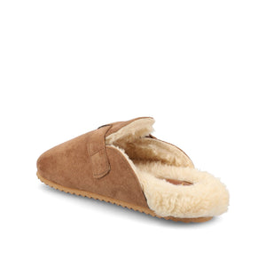 ARDENN SLIPPERS IN FAUX FUR - Tan Faux Suede
