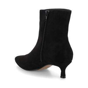 ARELY POINTED TOE BOOTIES IN WIDE - Black Suede