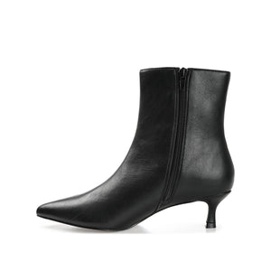 ARELY POINTED TOE BOOTIES IN WIDE - Black PU