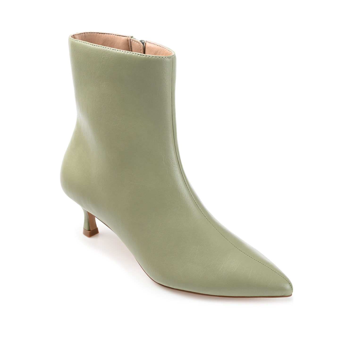 ARELY POINTED TOE BOOTIES IN WIDE - Green PU