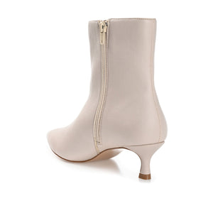 ARELY POINTED TOE BOOTIES IN WIDE - Stone PU