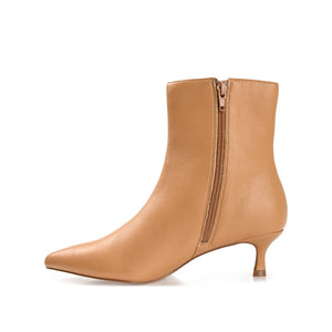 ARELY POINTED TOE BOOTIES IN WIDE - Tan PU