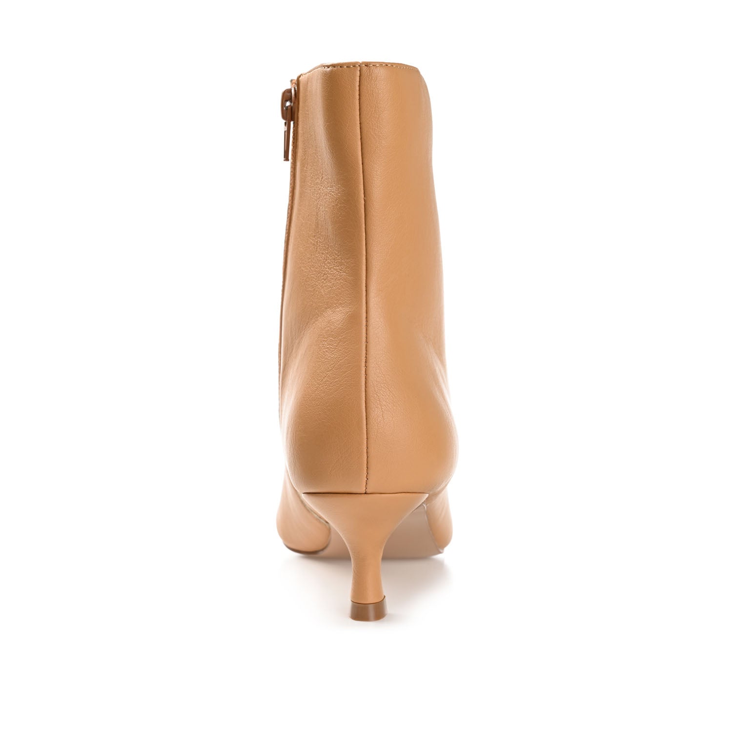 ARELY POINTED TOE BOOTIES IN VEGAN LEATHER - Tan PU