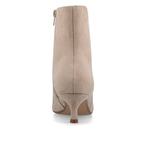 ARELY POINTED TOE BOOTIES - Taupe Suede