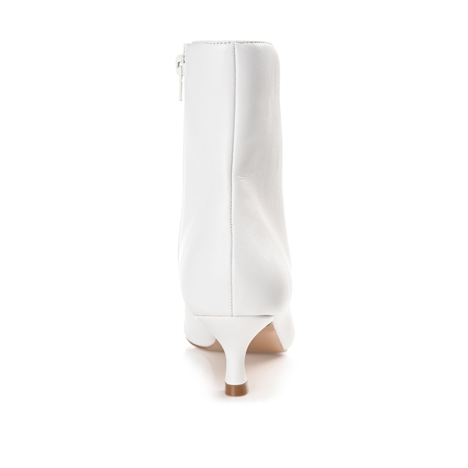 ARELY POINTED TOE BOOTIES IN WIDE - White PU