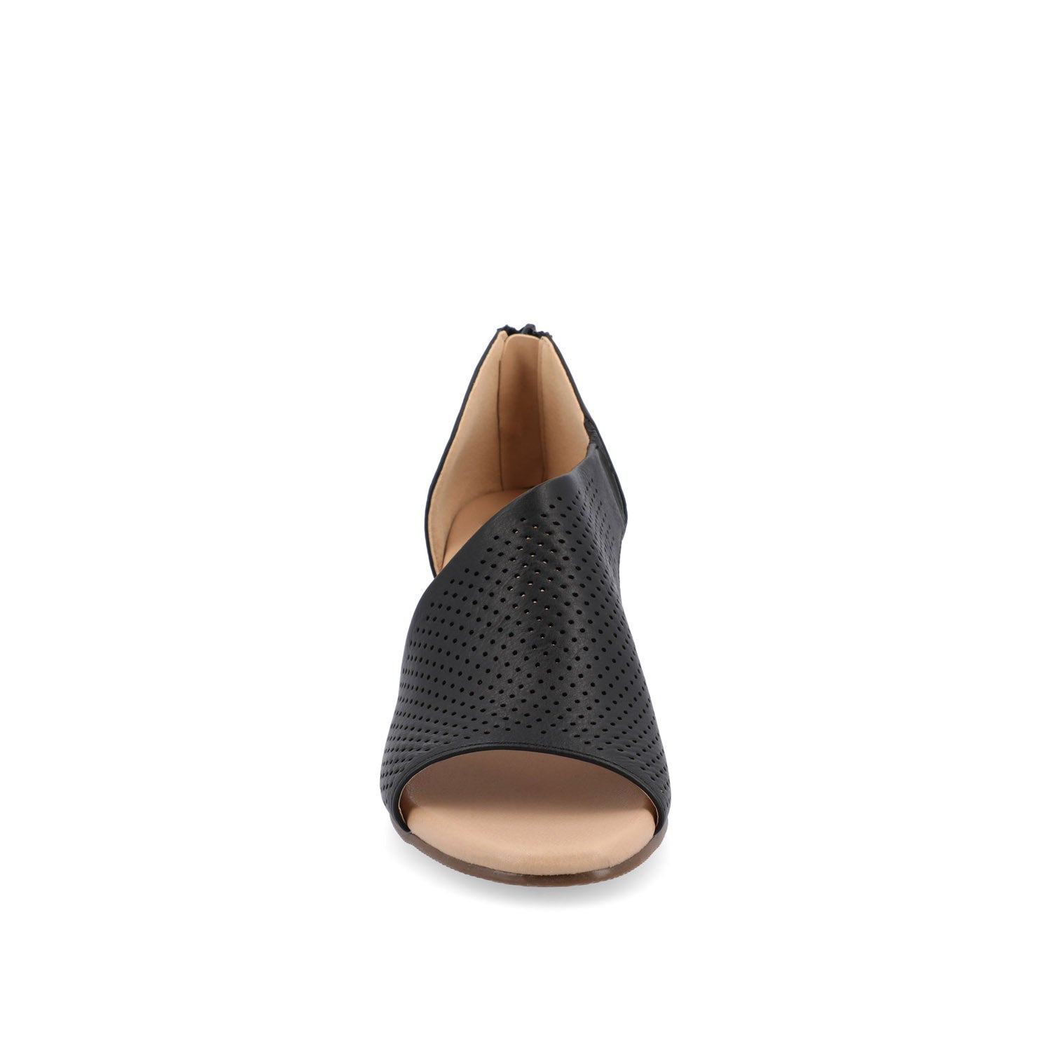 ARETHA WEDGE HEEL SANDALS IN WIDE - Black PU