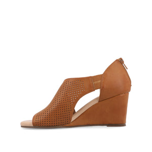 ARETHA WEDGE HEEL SANDALS IN WIDE - Nude PU