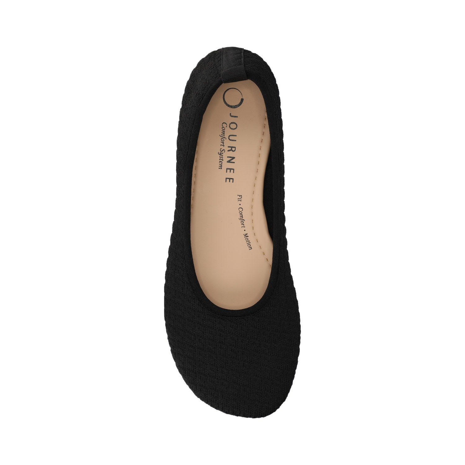 ARIA KNIT FLATS - Black