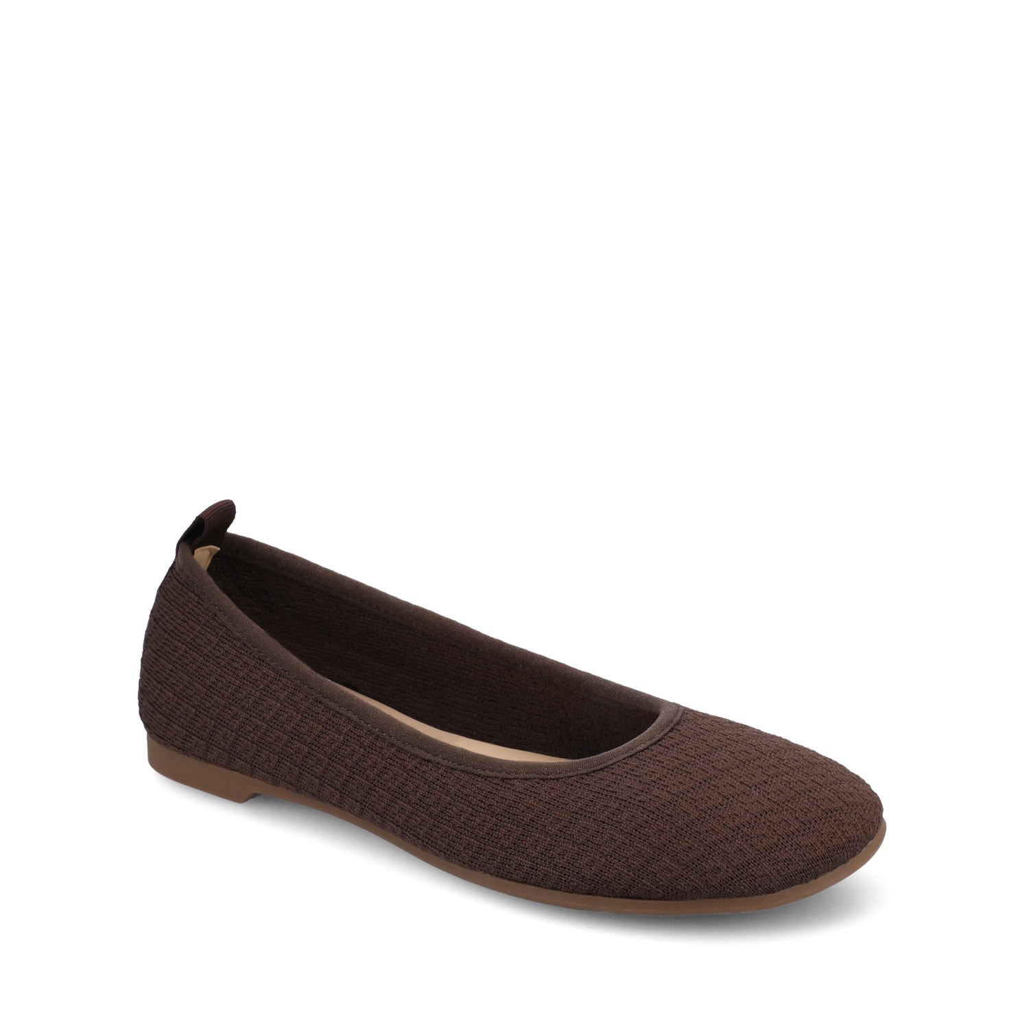ARIA KNIT FLATS - Chocolate